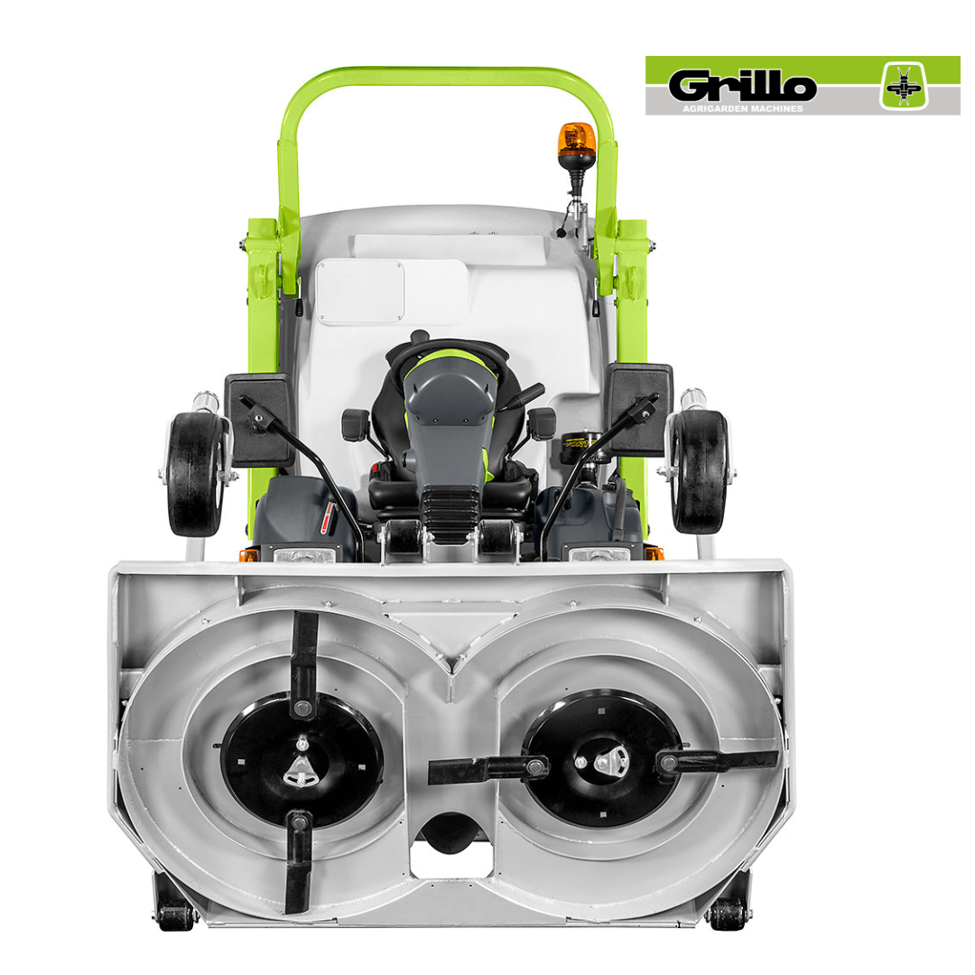 Grillo FD 2200TS 4WD Hydrostatic Out-Front Mower with 155cm Cutter Deck and Mulching Kit